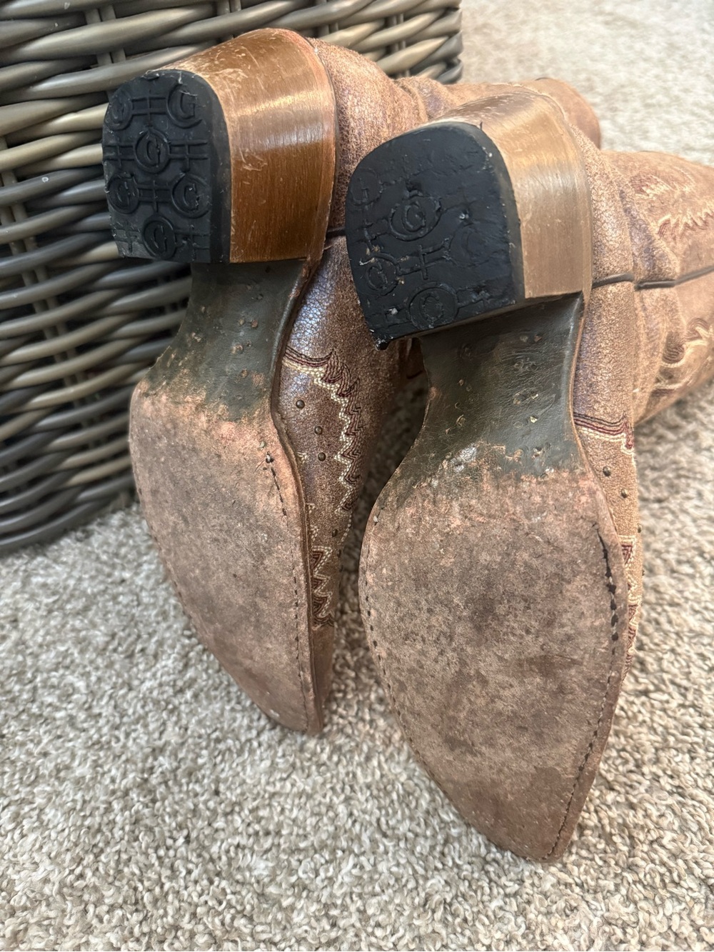 Circle G Brown Western Cowboy Boots for Women - Picture 8 of 8